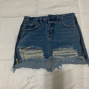 Blue jean skirt
